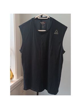 Mens Large Reebok ActivChill Sleeveless Shirt Black Like New Excellent Condition